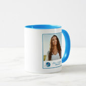 Ole Miss Football helm | Lichtblauw Mok (Voorkant rechts)