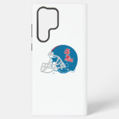Ole Miss Football helm | Lichtblauw Samsung Galaxy Hoesje (Achterkant)