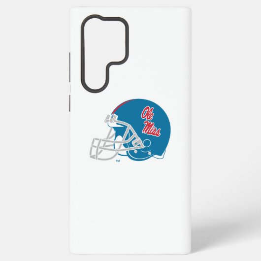 Ole Miss Football helm | Lichtblauw Samsung Galaxy Hoesje (Achterkant)