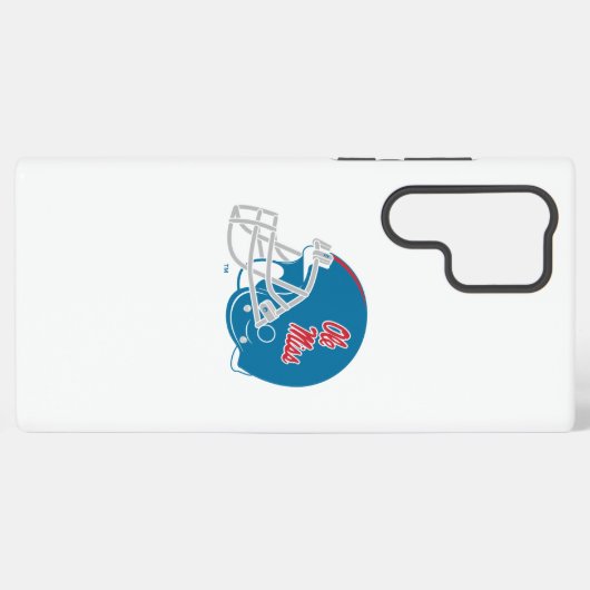 Ole Miss Football helm | Lichtblauw Samsung Galaxy Hoesje (Achterkant horizontaal)