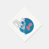 Ole Miss Football helm | Lichtblauw Servet (Hoek)