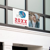 Ole Miss Football helm | Lichtblauw Spandoek (Buitenkant Gebouw)