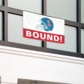 Ole Miss Football helm | Lichtblauw Spandoek (Buitenkant Gebouw)