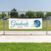 Ole Miss Football helm | Lichtblauw Spandoek (Insitu)