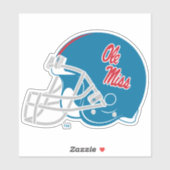 Ole Miss Football helm | Lichtblauw Sticker (Vel)
