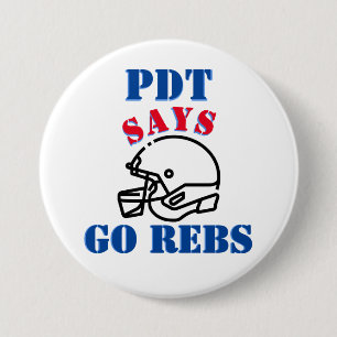 Ole Miss Phi Delta Dag Knop Ronde Button 7,6 Cm