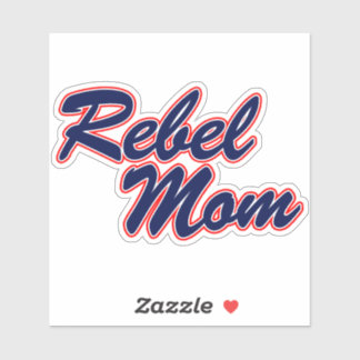 Ole Miss - Rebel Moeder Blauwe Sticker