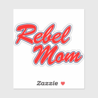 Ole Miss - Rebel Moeder Rood Sticker