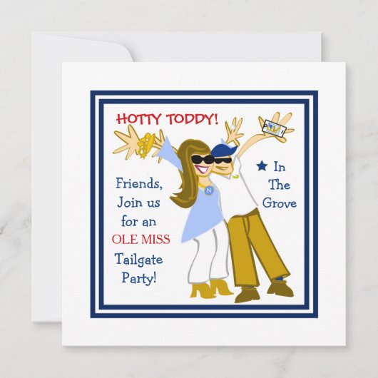 Ole Miss Selfie Uitnodiging (Voorkant)