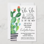 Ole Ole Fiesta Theme Baby shower Uitnodiging (Voorkant)