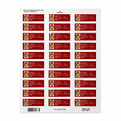 Ole Saint Nick retour adreslabels Etiket (Full Sheet)