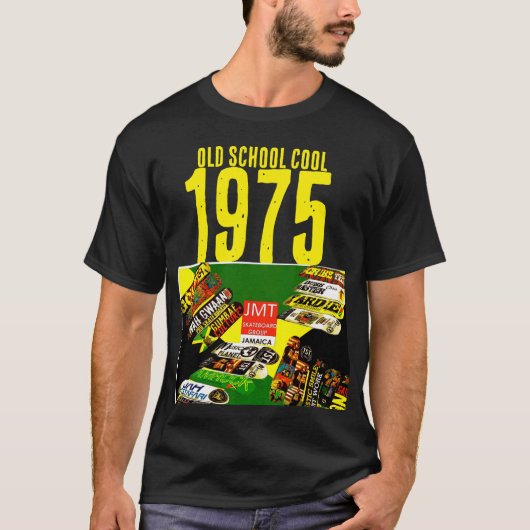 OLE SCHOOL COOL 1975 Basic Donkere T-Shirt (Voorkant)