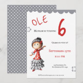 Ole Sevillana Flamenco danseres verjaardag Kaart (Voorkant / Achterkant)