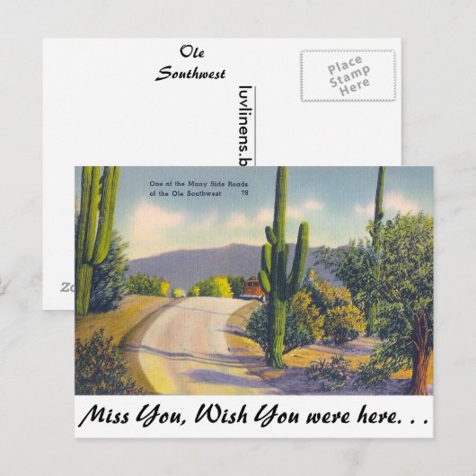 Ole Southwest Briefkaart (Voorkant / Achterkant)