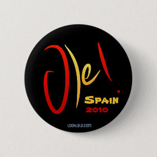 Ole, Spanje, 2010 Ronde Button 5,7 Cm