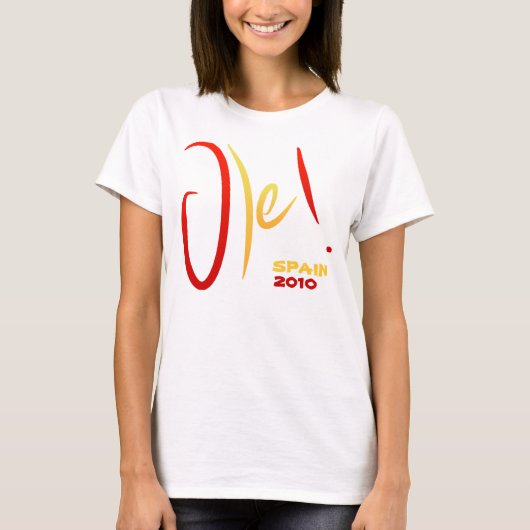 ole Spanje 2010 T-shirt (Voorkant)