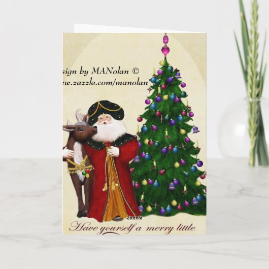 Ole St. Nick Christmas Kaart (Achterkant)