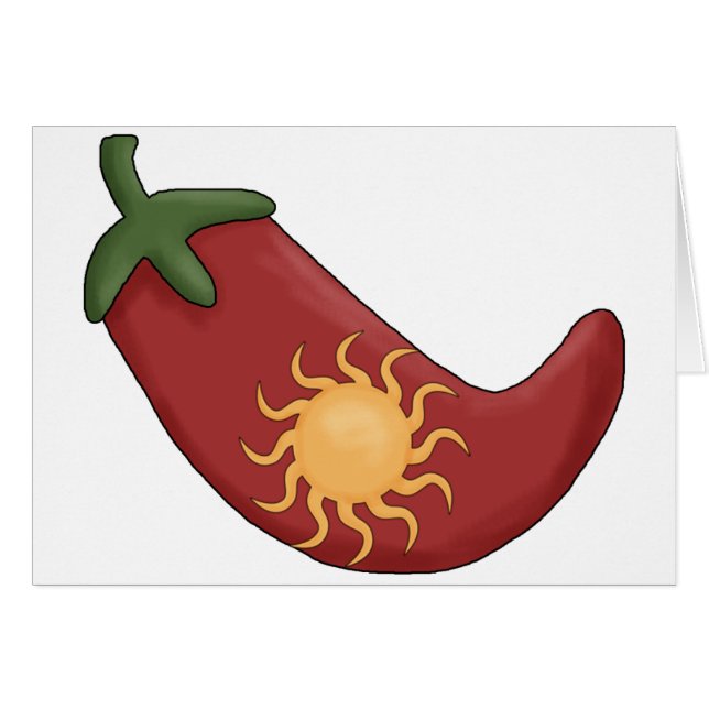 Ole! Sun Stuffed Red Chili Pepper - blanco binneni (Voorkant Horizontaal)