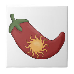 Ole! Sun Stuffed Red Chili Pepper - Chili Relleno Tegeltje