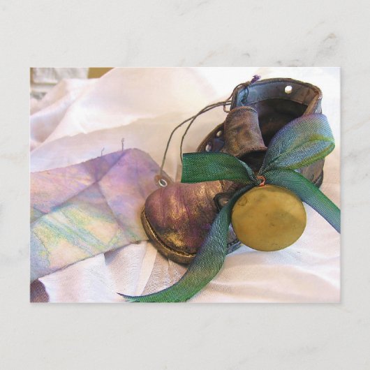 Ole Time Baby Schoen & Locket Briefkaart (Voorkant)