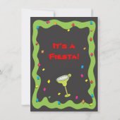 Ole! uitnodiging van de Mexicaanse partij Fiesta (Achterkant)
