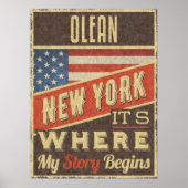 Olean New York Poster (Voorkant)