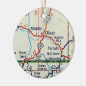 Olean NY Keramisch Ornament (Links)