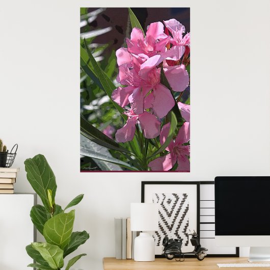 Oleander Art Poster -24x36 - andere beschikbare fo (Thuiskantoor)