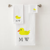 Oleander Design Monogram Bad Handdoek (Insitu)