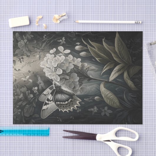 Oleander Dreams, Moth in Twilight Tissuepapier (Craft)