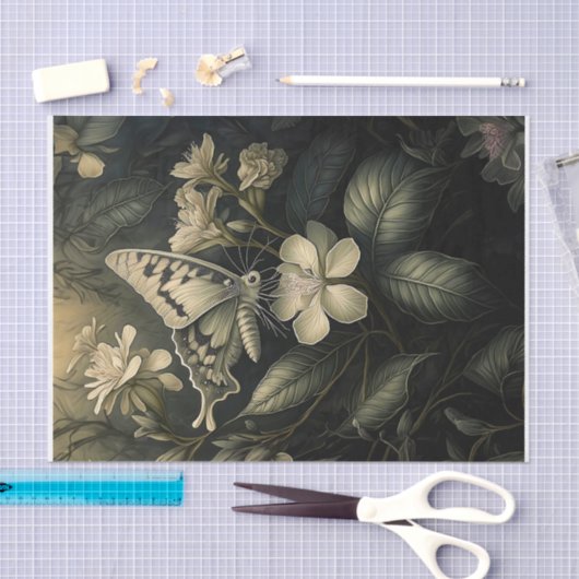 Oleander Dreams, Moth in Twilight Tissuepapier (Craft)