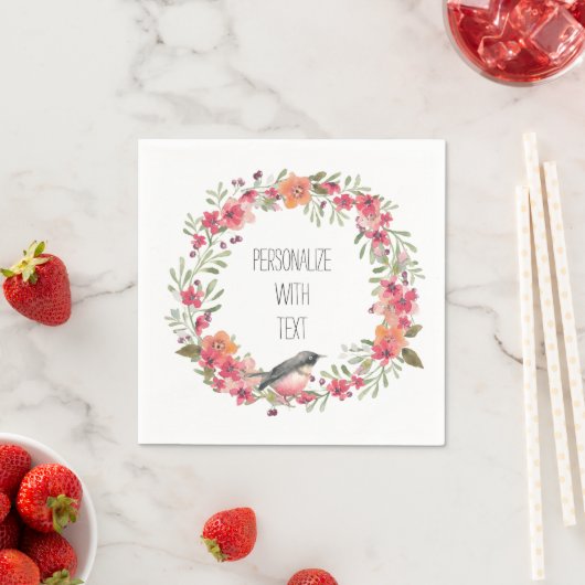  Oleander en Vogelbloem Servet (Insitu)