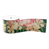 Oleander Floral Flowers Tropical Ribbon Grosgrain Lint (Spoel)
