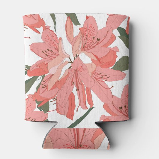 Oleander Flower: Sinaasappel wit Blikjeskoeler (Achterkant)