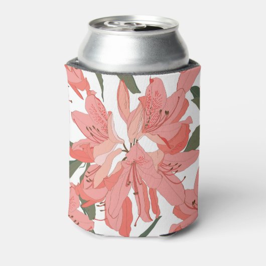 Oleander Flower: Sinaasappel wit Blikjeskoeler (Blikje Achterkant)