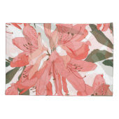 Oleander Flower: Sinaasappel wit Kussensloop (Achterkant)