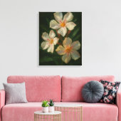 Oleander: giftige elegantie impressionistische oli canvas afdruk (Insitu (Woonkamer))