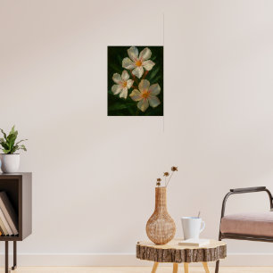 Oleander: giftige elegantie impressionistische oli poster