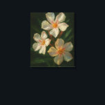 Oleander: Toxic Elegance Impressionist Oil Art Canvas Afdruk<br><div class="desc">A masterfully rendered oil painting of the Mediterranean Oleander, capturing the delicate balance of beauty and natural defense. This piece features striking whitish-pink blossoms with subtle, elegant stripes, set against deep, feathery green foliage. Brought to life with thick, expressive impasto textures, the work is bathed in a dramatic, atmospheric light...</div>