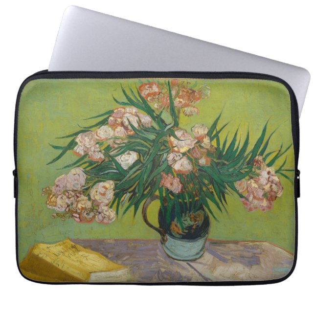 Oleander Van Gogh Painting Laptop Sleeve (Voorkant)