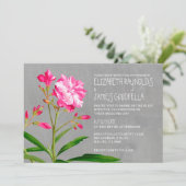 Oleander Wedding Invitations Kaart (Staand voorkant)