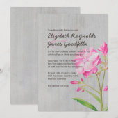 Oleander Wedding-uitnodigingen Kaart (Voorkant / Achterkant)