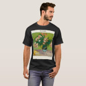 Oleanders door Vincent Van Gogh roze rozen en geen T-shirt (Voorkant volledig)