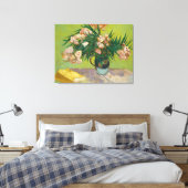 Oleanders Van Gogh Canvas Print (Insitu (Slaapkamer))