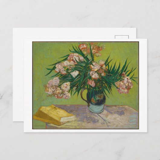 Oleanders van Vincent Van Gogh Bloemen Briefkaart (Voorkant / Achterkant)