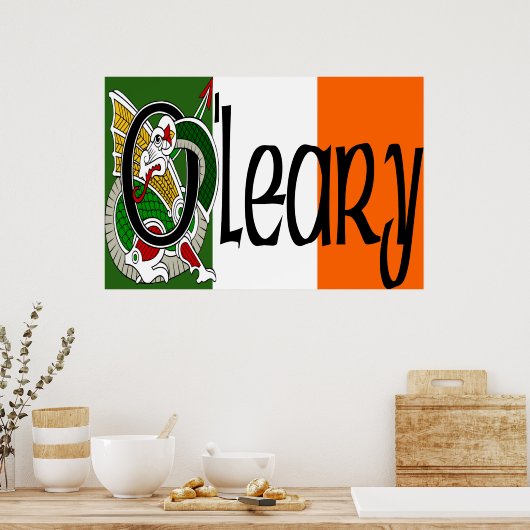 O'Leary Celtic Dragon Print (Keuken)