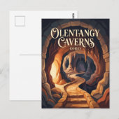Olentangy Caverns Ohio Briefkaart (Voorkant / Achterkant)