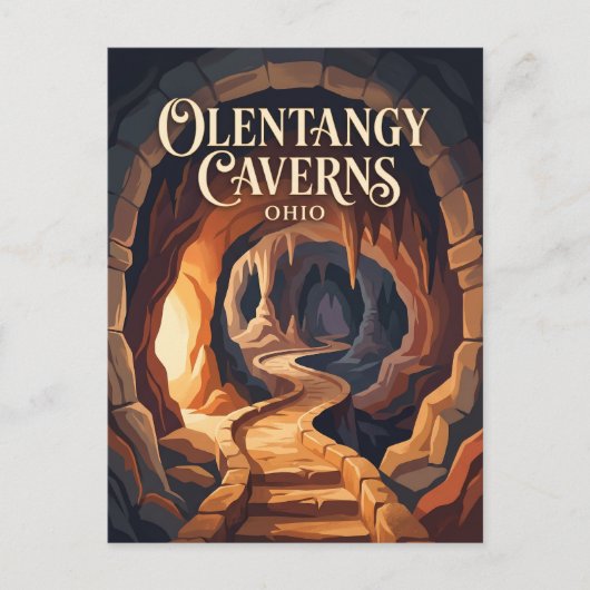 Olentangy Caverns Ohio Briefkaart (Voorkant)