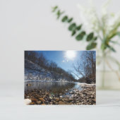 Olentangy in Winter, Highbanks Metro Park, OH Briefkaart (Staand voorkant)