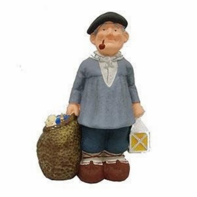 Olentzero Staand Fotobeeldje (Voorkant)